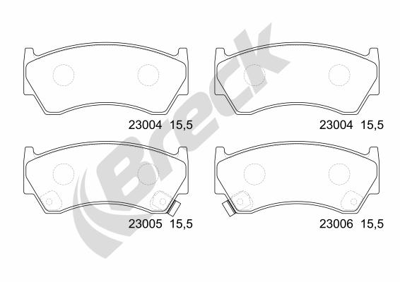 Set placute frana,frana disc 23004 00 701 10 BRECK